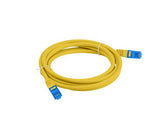 Patchcord Lanberg S/FTP kat.6A 3m LSZH CCA fluke passed żółty