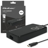 Ładowarka sieciowa Qoltec 90W GaN Super Fast SLIM | PD | 5-20V | 4.5A | USB-C 3.1 | Laptop | MacBook | Smartfon | +kabel