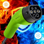 Kabel EV Qoltec typ2 do ładowania samochodu | 230V | 7kW | 32A | 5m