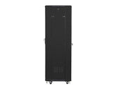 Szafa instalacyjna Rack stojąca 19" 37U 600x600 czarna Lanberg (flat pack)