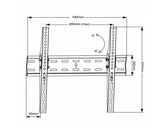 Uchwyt do telewizora Maclean MC-862 26-55" 40kg uniwersalny czarny max vesa 400x400