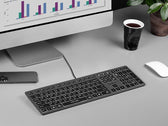Klawiatura przewodowa A4Tech FSTYLER FX60H (White Backlit) czarno-grafitowa