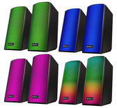 Głośniki Defender SPITFIRE 2.0 6W Bluetooth USB podświetlenie RGB MP3