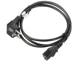 Kabel zasilający Lanberg CEE 7/7 -> IEC 320 C13 1,8m VDE czarny