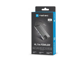 Stacja dokująca HUB USB Natec Fowler Plus Multiport USB-C PD, 3x USB 3.0, HDMI 4K, RJ45, USB-C, SD, Micro SD