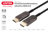Kabel optyczny HDMI Unitek Y-C1028BK HDMI 2.0, AOC, 4K 60Hz, 10m