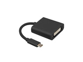 Kabel adapter Lanberg USB type-C(M) - DVI(F)(24+5) 0,15m Dual Link czarny