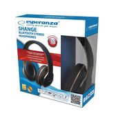 Słuchawki z mikrofonem Esperanza "Shange" bluetooth czarne