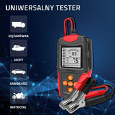 Tester cyfrowy Qoltec akumulatora z wyświetlaczem LCD | 12V | 24V | 3Ah-200Ah