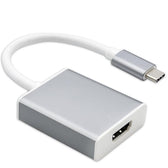 Adapter Qoltec przejściówka USB-C 3.1 | HDMI | 4K | MHL | Aluminiowy