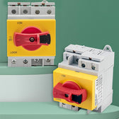 Rozłącznik izolacyjny Qoltec DC z funkcją blokady | wyłącznik główny | 1200V | 32A | 8kV | 4P