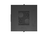 Szafa instalacyjna Rack Lanberg stojąca 19" 24U 600x600 czarna drzwi przeszklone LCD (flat pack) V2