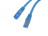 Patchcord Lanberg S/FTP kat.6A 0,25m LSZH CCA fluke passed niebieski