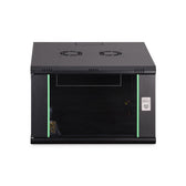 Szafa sieciowa wisząca jednosekcyjna DIGITUS Dynamic 19" 7U, 600x600, drzwi szyba, czarny, niezmontowana, 60kg