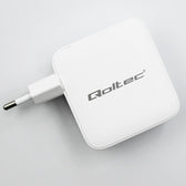 Ładowarka sieciowa Qoltec 140W GaN | 5-20V | 2.5-5A | 3xUSB-C PD | 1xUSB QC 3.0 | Biała
