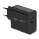 Ładowarka sieciowa Qoltec 45W | 5-20V | 2.25-3A | USB typ C PD | USB | Czarna