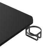 Biurko gamingowe NanoRS RS101, czarne z uchwytem na słuchawki i kubek, max. 75kg, wymiary 1200x600x750mm