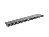 Patch panel Lanberg PPS6-0024-B 24 port 0.5U kat.6 ekranowany czarny