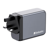 Ładowarka sieciowa Verbatim GaN GNC-200 3xUSB-C PD (2x100W+65W) 1xUSB-A QC 3.0