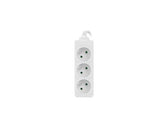 Listwa przedłużacz Lanberg 3m biała 3x 230V PL, kabel wykonany z pełnej miedzi