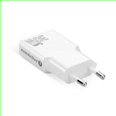 Ładowarka sieciowa everActive GaN SUPER SLIM SC-385Q QC4+ 2x USB-C PD 30W biała