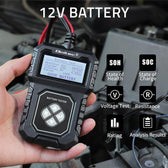 Tester cyfrowy Qoltec akumulatora z LCD | 12V | AGM | GEL | STD | 30-220Ah