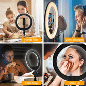 Lampa pierścieniowa 12'' LED 20W Maclean MCE612B samowyzwalacz, bluetooth, zmiana barwy światła, zmiana jasności
