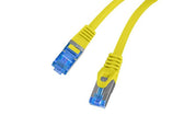 Patchcord Lanberg S/FTP kat.6A 0,25m LSZH CCA fluke passed żółty