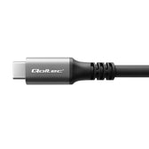 Kabel USB4 Qoltec USB-C PD 240W | Thunderbolt 3/4 | 4K | 40Gb/s | 1m | Czarny