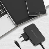 Ładowarka sieciowa Qoltec GaN POWER PRO | 1xUSB-C | 90W | 5-20V | 3-4.5A | Czarna