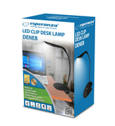 Lampka biurkowa LED Esperanza Deneb ELD104K czarna