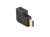 Adapter Lanberg HDMI(M) -> HDMI(F) 4K kątowy lewo czarny