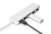 Hub USB DIGITUS 4-portowy USB 3.0 SuperSpeed z Typ C PD 3.0 aluminium