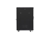 Szafa instalacyjna Rack stojąca 19" 22U 600x800 czarna Lanberg (flat pack)