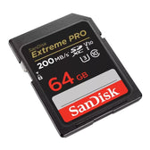 Karta pamięci SDXC SanDisk Extreme Pro 64GB 200/90MB/s C10 V30 UHS-I U3