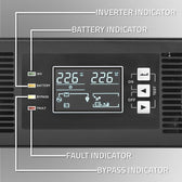 Zasilacz awaryjny UPS Qoltec do RACK | 3kVA | 3000W | Power Factor 1.0 | LCD | On-line