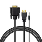 Kabel adapter Savio CL-198 HDMI (M) - VGA (M) + Audio 1,8m