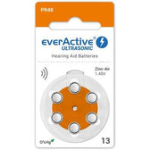 Baterie do aparatów słuchowych 13 / PR48 everActive ULTRASONIC 13 - 6 sztuk