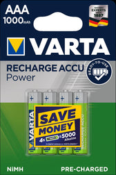 Akumulatorki VARTA Professional 1000mAh,AAA  HR03/AAA - 4szt