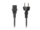Kabel zasilający Lanberg CEE 7/7 -> IEC 320 C13 1,8m VDE czarny prosty