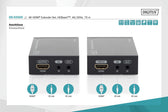 Przedłużacz/Extender DIGITUS DS-55500 HDMI HDBaseT do 70m po Cat.5, IR, UHD