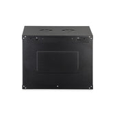 Szafa sieciowa wisząca jednosekcyjna DIGITUS Dynamic 19" 9U, 600x450, drzwi szyba, czarny, niezmontowana, 60kg
