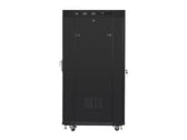 Szafa instalacyjna Rack stojąca 19" 27U 800x1200 Drzwi Szklane czarna Lanberg (flat pack) LCD