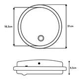 Lampa LED z czujnikiem ruchu Maclean MCE525 B, czujnik PIR, kolor czarny, 10W, IP65, 1000lm, barwa neutralna