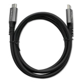 Kabel USB4 Qoltec USB-C PD 240W | Thunderbolt 3/4 | 4K | 40Gb/s | 1m | Czarny