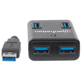 Hub USB Manhattan 4-portowy USB3.0 SuperSpeed