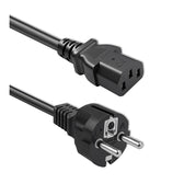 Kabel zasilający Qoltec SCHUKO CEE 7/7 (E/F) | IEC C13 | 3*1.0mm2 | 1.5m