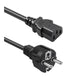 Kabel zasilający Qoltec SCHUKO CEE 7/7 (E/F) | IEC C13 | 3*1.0mm2 | 1.5m