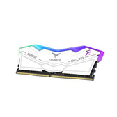 Pamięć DDR5 Team Group T-FORCE DELTA RGB 32GB (2x16GB) 7600MHz CL36 1,4V Biała