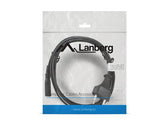 Kabel zasilający Lanberg CEE 7/16 -> IEC 320 C7 EURO (radiowy) 1,8m VDE czarny
